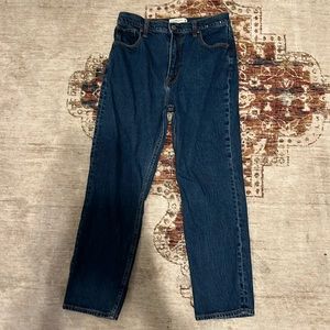 WOMENS ABERCROMBIE AND FITCH THE ANKLE STRAIGHT ULTRA HIGH RISE JEANS SIZE 28